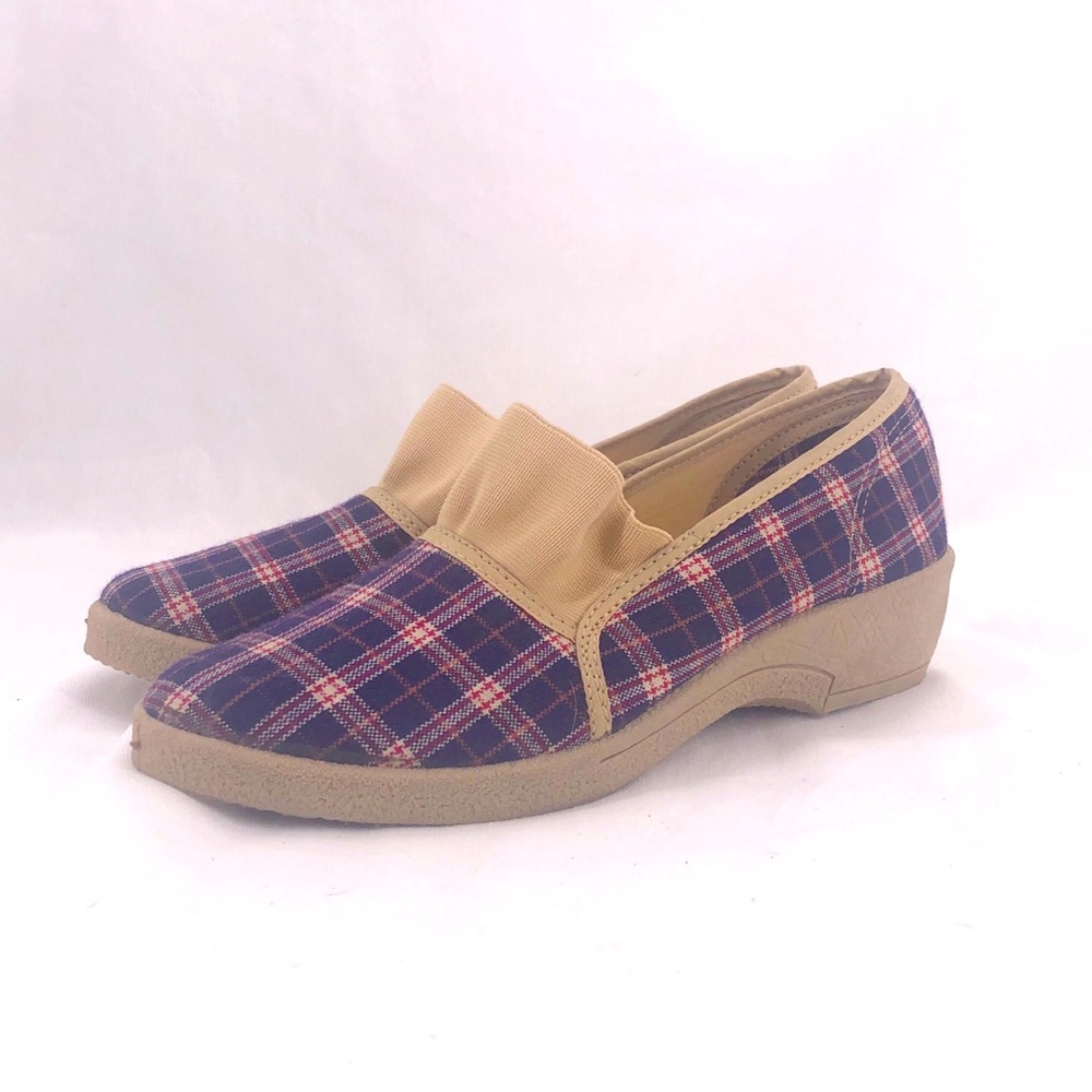 Vintage Gliders from Liberty Plaid Ruffle Wedges